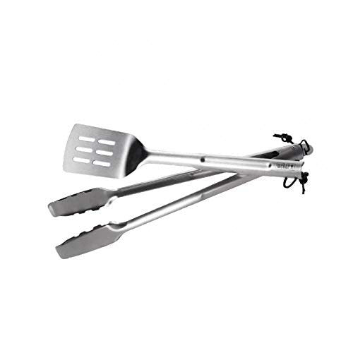 Grillbesteck-Set Edelstahl 2-teilig Zange und Wender spülmaschinenfest - Bild 3