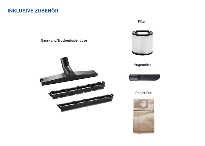 Nass-Trockensauger 12 L 1200 W mit Blas- und Saugfunktion - Bild 10