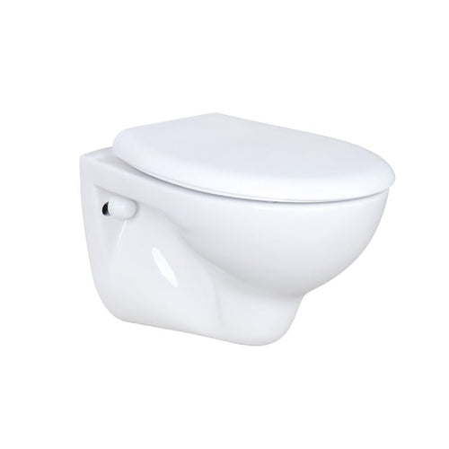 Hänge-WC Tiefspüler Sanitärkeramik mit Softclose-Deckel Weiß