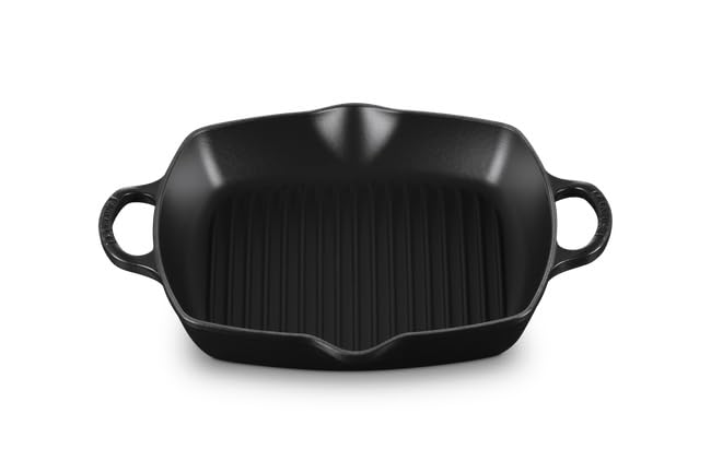 Grillpfanne Gusseisen quadratisch 30 cm mit Hilfsgriff, Induktion - Bild 2