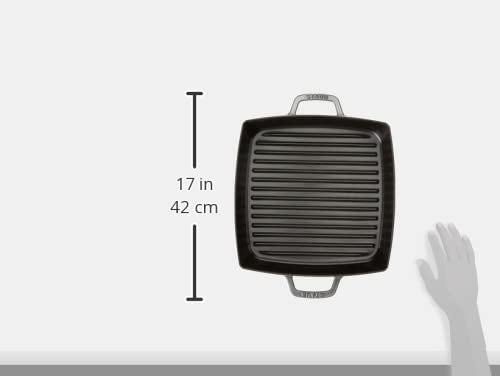 Gusseisen Grillpfanne emailliert 28 cm, 2 Griffe, Induktion - Bild 4