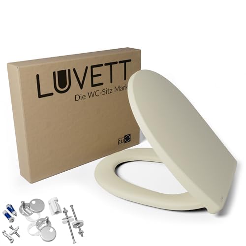 WC-Sitz Oval SoftClose Jasmin Creme Matt mit EasyClean