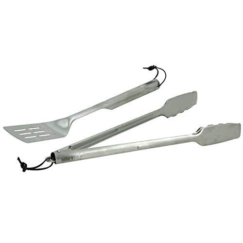Grillbesteck-Set Edelstahl 2-teilig Zange und Wender spülmaschinenfest - Bild 4