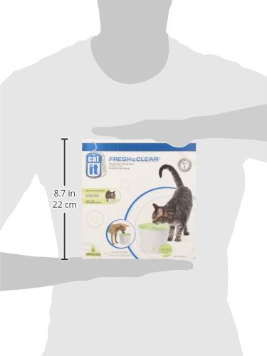 Katzen-Trinkbrunnen mit Doppelfilter 3 Liter grün/weiss - Bild 7