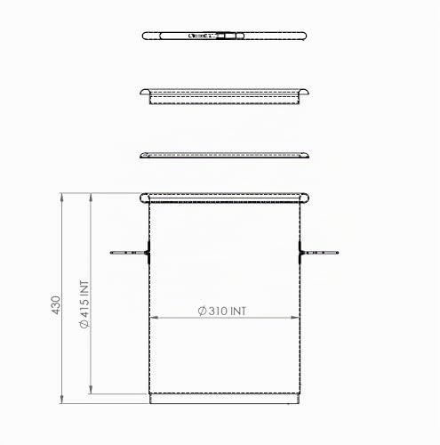 Zyklonfilter Set Antistatik 30L Stahlfass mit 6 Adaptern - Bild 4