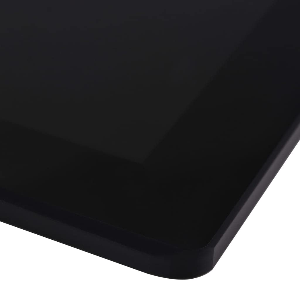 Tischplatte Hartglas quadratisch 80x80 cm schwarz für Esstisch - Bild 3