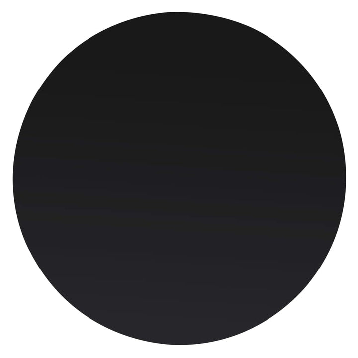 Tischplatte Glas Rund 90 cm Schwarz für Ess- und Couchtisch