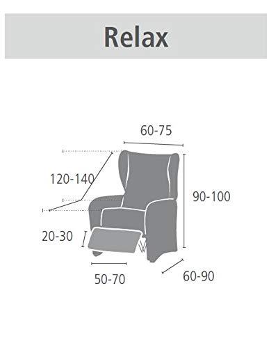 Sofaüberwurf elastisch für Relaxsessel Braun waschbar - Bild 3