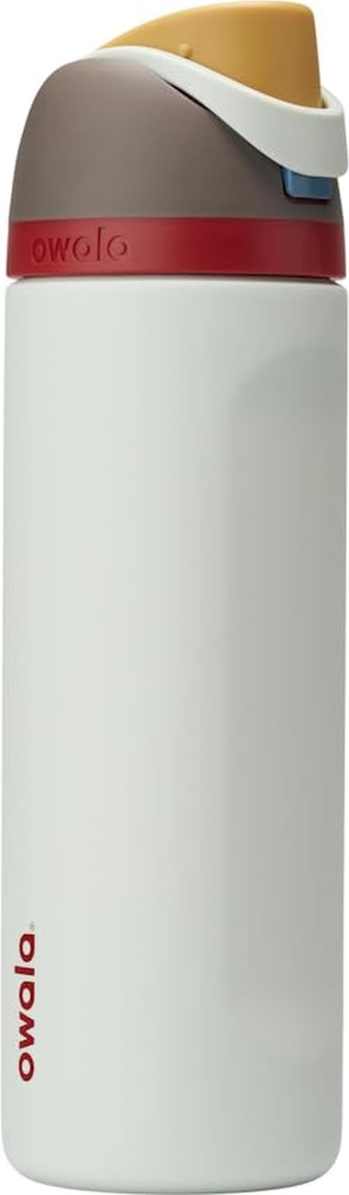 Trinkflasche Edelstahl 710ml FreeSip 2-in-1 Strohhalm isoliert