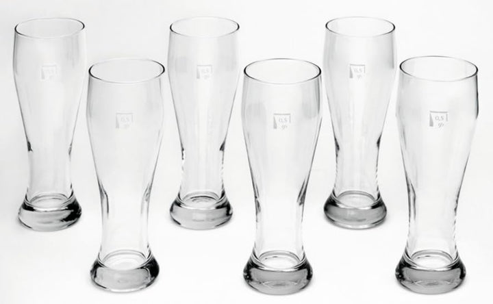 Weizenbiergläser 0,5 L geeicht spülmaschinenfest 6er Set - Bild 2