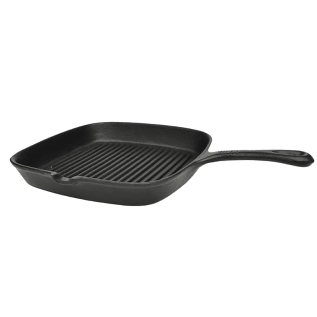 Grillpfanne Gusseisen gerippt 24x23 cm für alle Herdarten - Bild 2