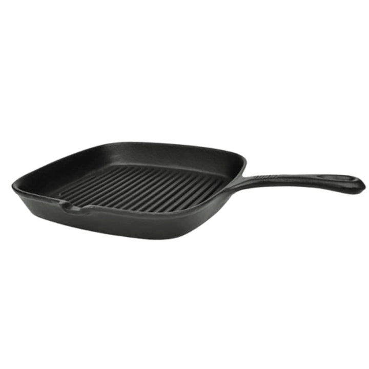 Grillpfanne Gusseisen gerippt 24x23 cm für alle Herdarten - Bild 2