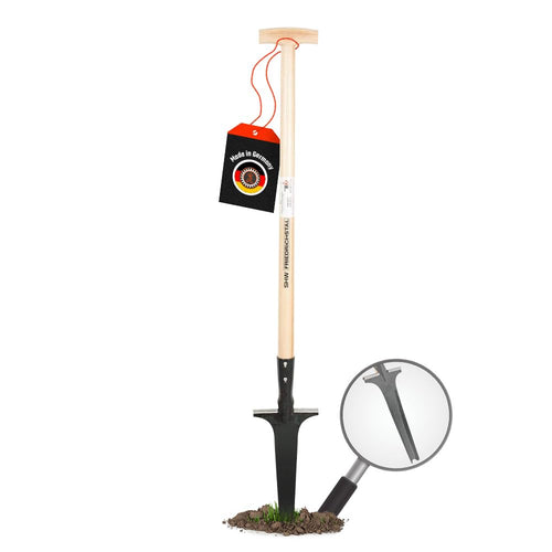 Unkrautstecher Profi Spezialstahl 82cm Eschenholzstiel mit Tritt
