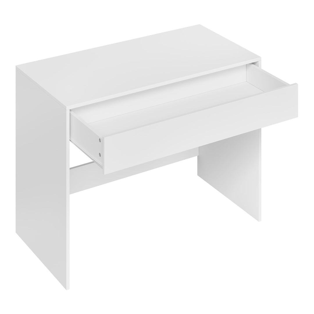 Schreibtisch mit Schublade Weiss 100x50x75 cm MDF Melamin - Bild 9
