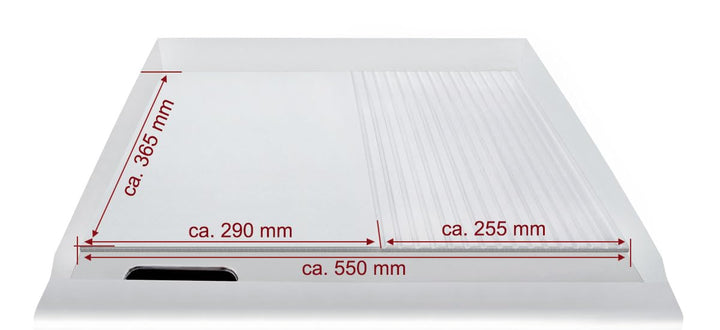 Elektro-Grillplatte Gastro 3000W Kombifläche glatt/gerillt 550x365mm - Bild 6