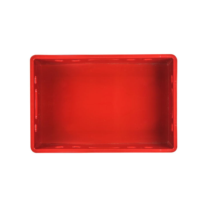 Fleischerkiste Kunststoff HDPE rot stapelbar 60x40x20 cm 5er-Set - Bild 4