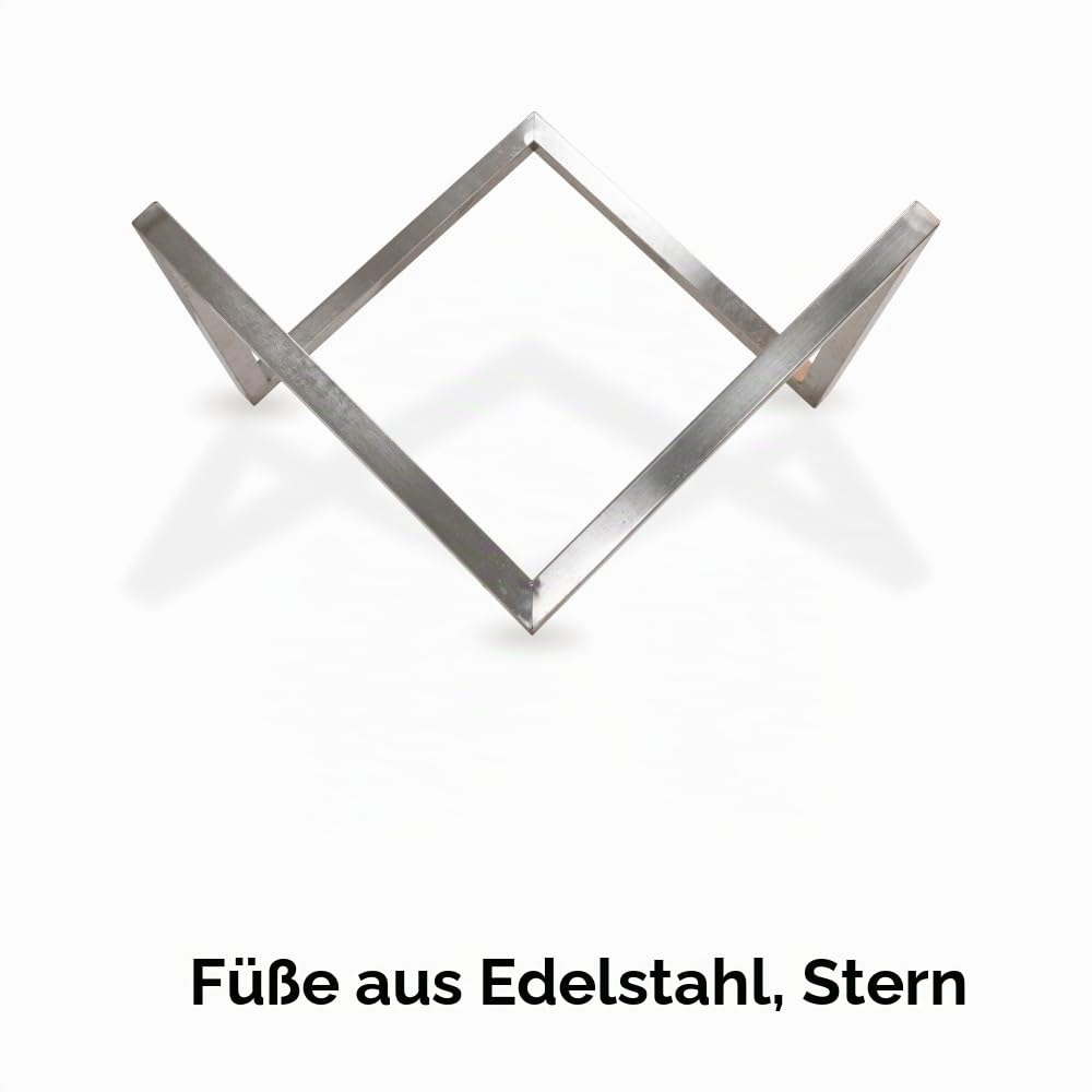 Feuerschale Cortenstahl Ø 60 cm mit Ringfuss für Garten - Bild 6