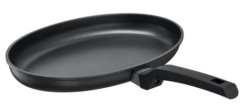 Fischpfanne Aluminiumguss oval 36x23cm Induktion Antihaft schwarz