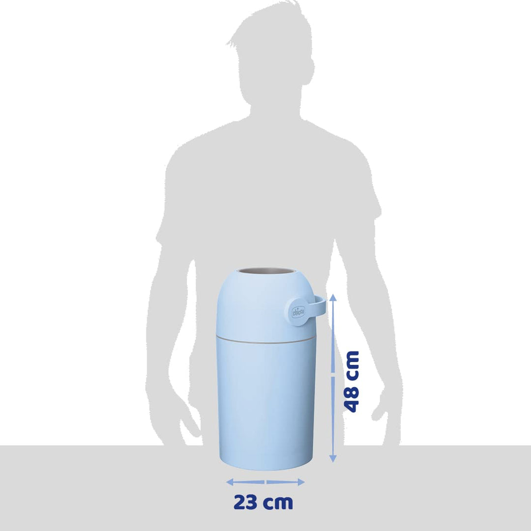 Windeleimer mit Anti-Geruch-System fuer normale Plastiktueten, Hellblau - Bild 7