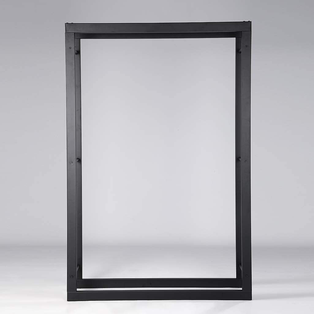 Kaminholzregal Metall Schwarz 100x25x150 cm für Innen &amp; Aussen - Bild 8