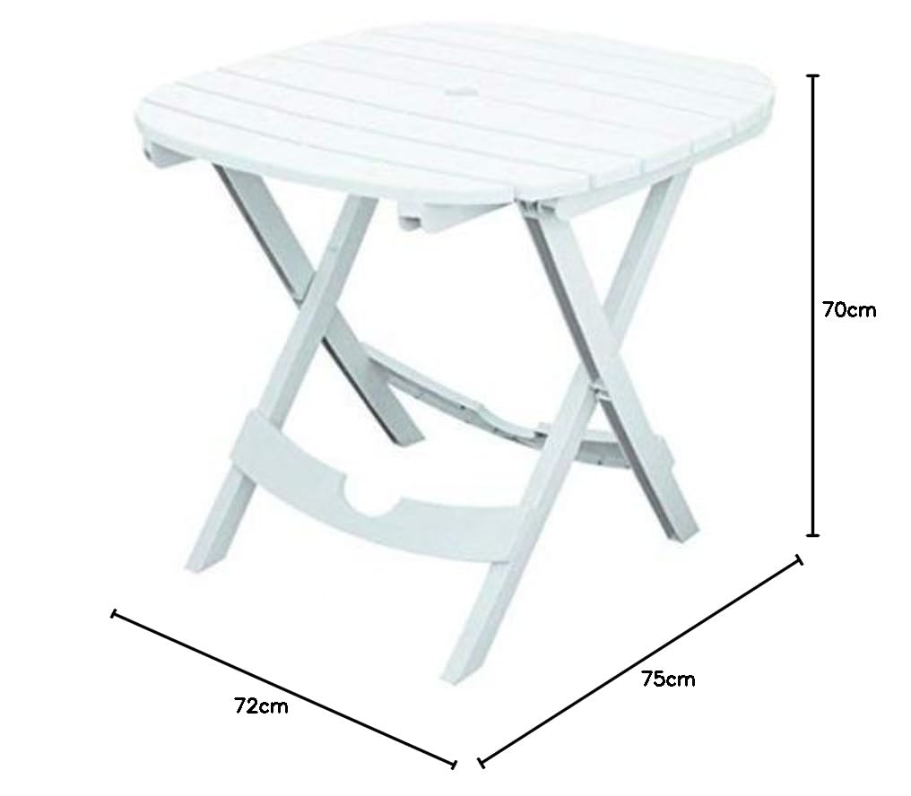 Gartentisch klappbar Kunststoff 70x75x72 cm wetterfest - Bild 3