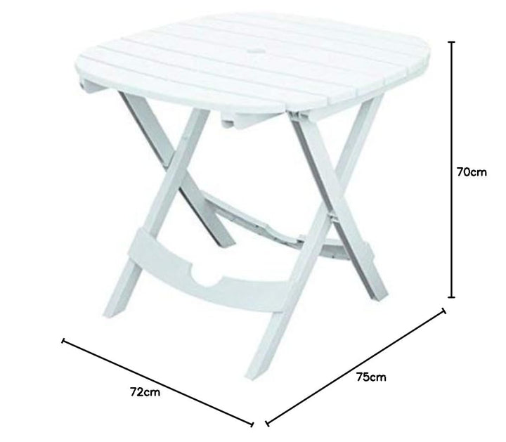 Gartentisch klappbar Kunststoff 70x75x72 cm wetterfest - Bild 3