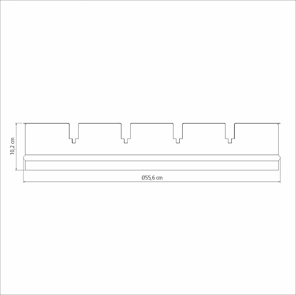 Churrasco Grillaufsatz Edelstahl rund für Spiessgrill 56 cm - Bild 7
