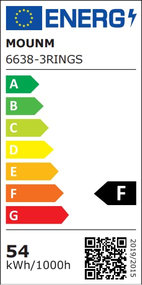 LED Deckenleuchte dimmbar 54 W 65x50 cm für Wohnzimmer