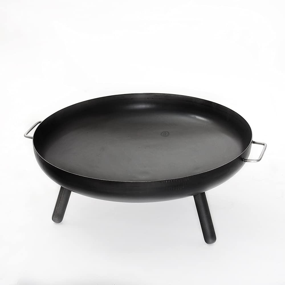 Feuerschale Stahl Ø 55 cm mit abschraubbaren Beinen für Garten - Bild 3