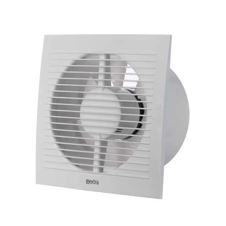Badlüfter Ø 150 mm mit Feuchtesensor und Timer, leise, Weiss
