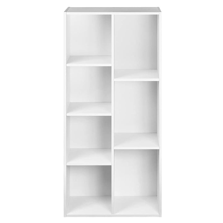 Bücherregal 7 Fächer Spanplatte MDF Weiss 50x24x106 cm - Bild 4