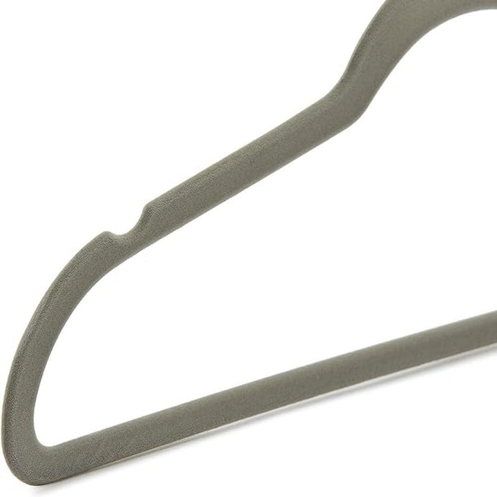 Samtbügel für Anzug und Kostüm 100er-Set ultraschlank Grau - Bild 4