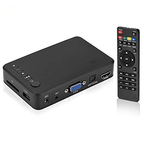 Multimedia Player Full HD 1080p HDMI mit Fernbedienung USB SD