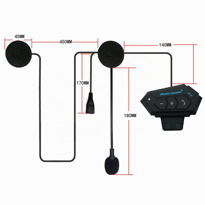 Motorrad Helm-Headset Bluetooth IP67 mit DSP-Rauschunterdrückung - Bild 7