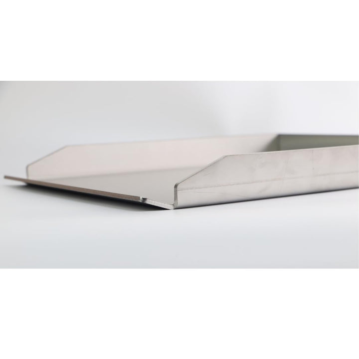 Plancha Grillplatte Edelstahl 400x300mm für Gas- und Holzkohlegrill