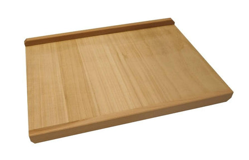 Backbrett Buchenholz 70x50 cm mit Anschlagkanten zum Ausrollen