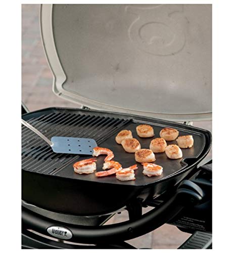 Gusseisen Grillplatte emailliert für Gasgrill 46x36 cm schwarz - Bild 2