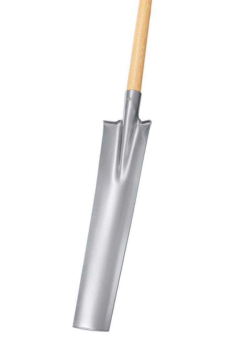 Drainierspaten mit T-Stiel 85 cm und Tritt, Blatt 550x125x90 mm