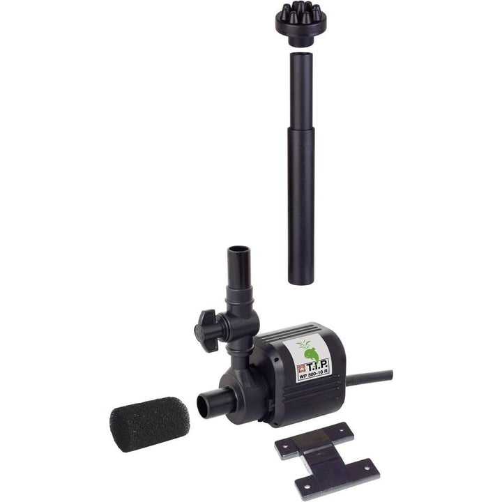 Springbrunnenpumpe 500 l/h, 6 Watt, Innen &amp; Aussen, mit Vulkandüse