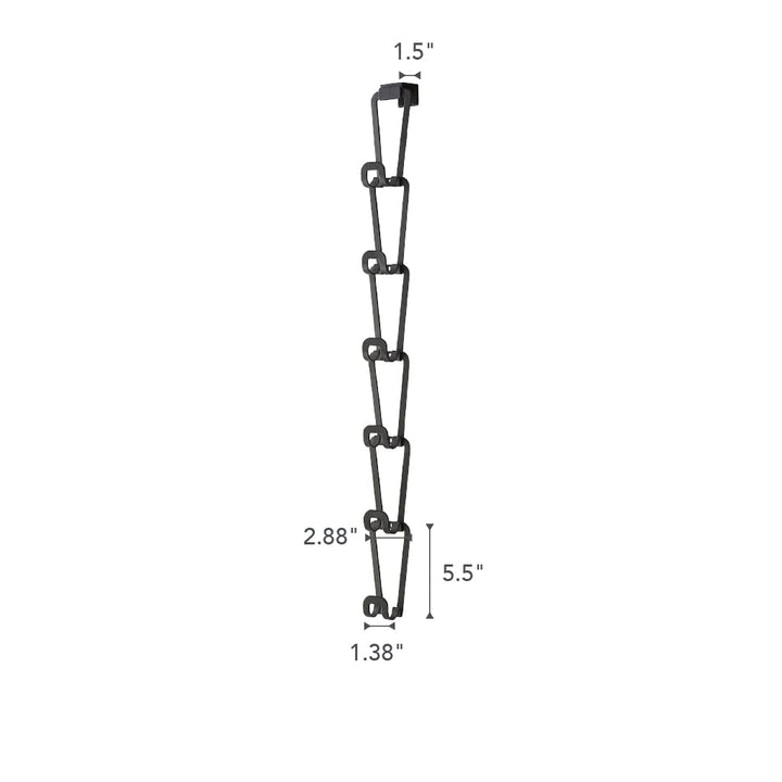 Taschengarderobe zum Hängen modular erweiterbar 8x77cm schwarz - Bild 7