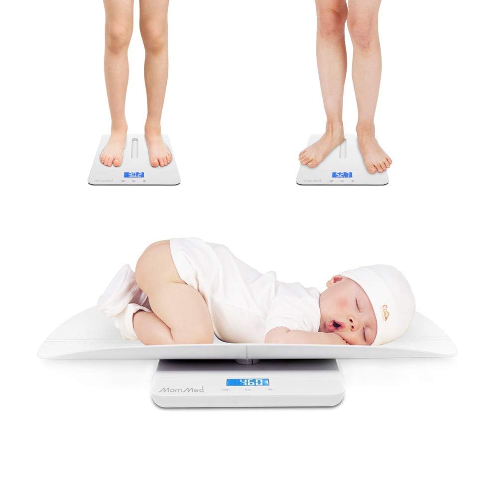 Babywaage digital mit Hold-Funktion 0–100 kg abnehmbarer Aufsatz