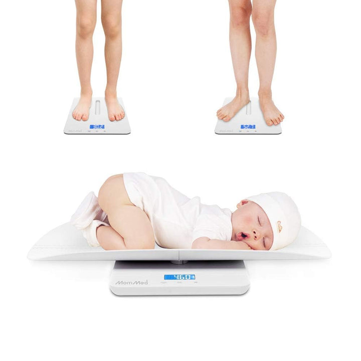 Babywaage digital mit Hold-Funktion 0–100 kg abnehmbarer Aufsatz