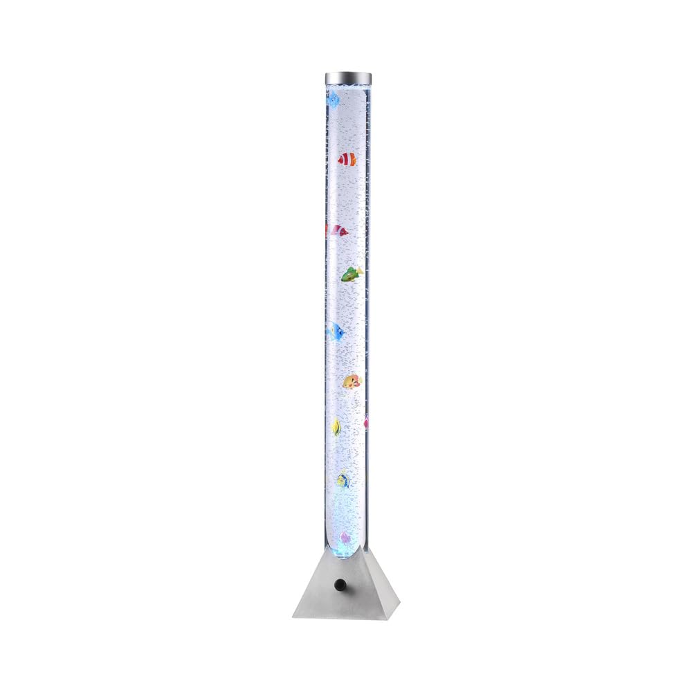 LED Wassersäule 120cm RGB-Farbwechsel mit Fischen Bubble Tube