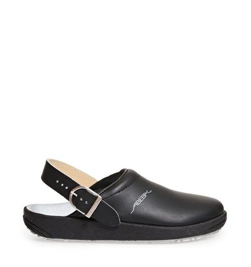 Arbeitsschutz-Clog Glattleder schwarz EN ISO 20347 Gr. 38