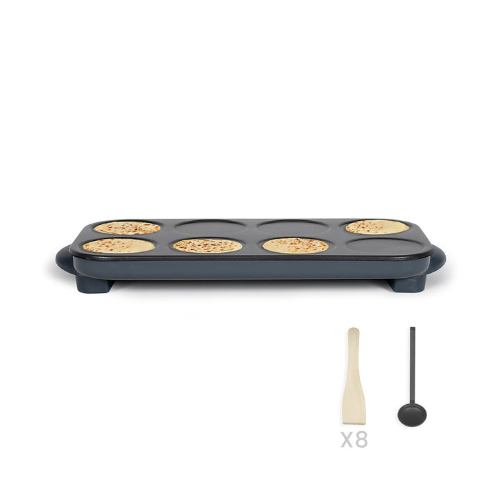 Crêpes-Maker 1500W mit 8 Backflächen 12cm Antihaft - Bild 6
