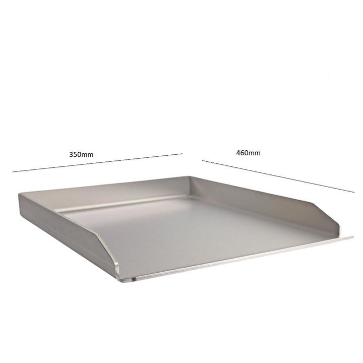 Plancha Grillplatte Edelstahl 400x300mm für Gas- und Holzkohlegrill - Bild 3