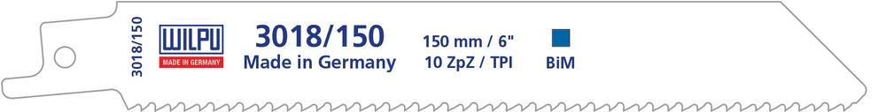 Säbelsägeblatt Metall Bi-Metall 150mm Z10 100 Stück