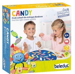 Lernspiel Candy Farbwürfelspiel Holz ab 4 Jahren 1-8 Spieler - Bild 2