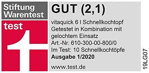 Schnellkochtopf Edelstahl 6 L Ø 22 cm 2 Garstufen Induktion - Bild 10