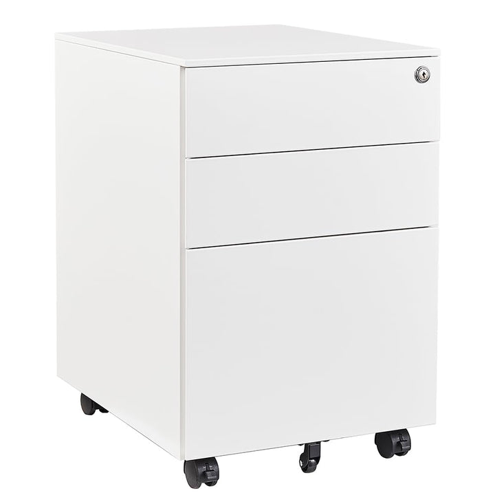 Rollcontainer Stahl 3 Schubladen abschliessbar Büro 39x50x60cm